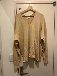 LEMAIRE ルメール ウールVネックセーター クリーム XS - メルカリ