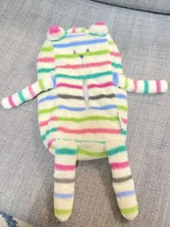 Humpty Dumpty ティッシュケース ぬいぐるみ ボーダー