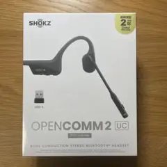（中古）shokz opencomm2 Shokz OpenComm 2 Wireless Bluetooth 5.1 Bone Conduction Open