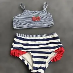 ストライプ柄 2T ビキニ 水着