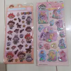 3Dステッカー MY LITTLE PONYステッカー 2枚セット