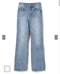 GRL ワイドセミフレアデニムパンツ