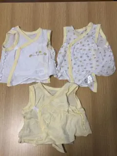 ベビー肌着 3点セット 短肌着 ノースリーブ