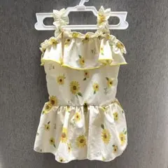 ベビー　水着　女児　アイボリー