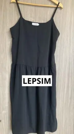 レプシィム　黒のキャミソールワンピース