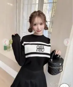 cherimi シェリミー　ロゴニットトップス