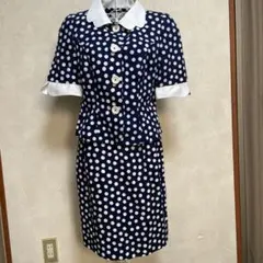 【美品】junashida ドット柄　スーツ