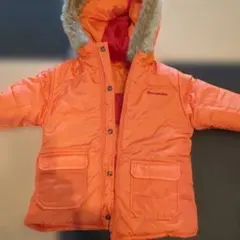 Moujonjon オレンジ ダウンコート