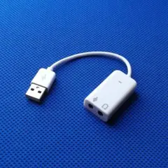 新品 7.1ch USB 外付け サウンドカード 3.5mm 変換アダプター