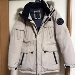 GUESS ダウンジャケット ベージュ メンズ