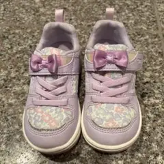 【美品】ムーンスター　15cm 女の子　紫　リボン