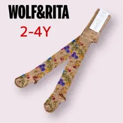 WOLF & RITA フラワータイツ 2-4Y