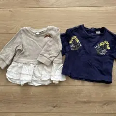 女の子　トップス　2点セット　プティマイン　アプレレクール