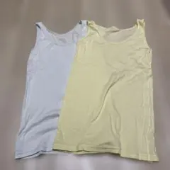 LOWRYS FARM タンクトップ 2枚セット 水色・黄色