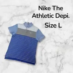 ナイキ ボーダーポロシャツ 半袖 Lサイズ 爽やかカラー