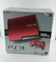 美品 PS3 スカーレット レッド 限定カラー CECH3000B 320GB