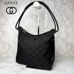 GUCCI グッチ GG キャンバス ワンショルダーバッグ 黒 y2k - メルカリ