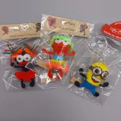 フェルトキャラクターキーホルダー3点セット