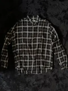 ブラック チェックシャツ