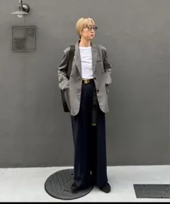 feepur グレー テーラードジャケット Mサイズ