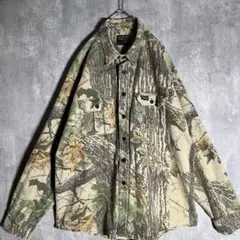 希少⭐️リアルツリーカモ シャツ ヴィンテージ USA製 XL相当 90s 肉厚