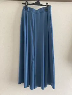 Mサイズ 青 ガウチョパンツ