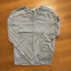 UNIQLO ユニクロ Vネックニット ライトブルー Mサイズ
