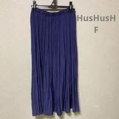 ハッシュアッシュ　シフォンプリーツロングスカート パープルのサムネイル