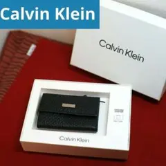 【美品】Calvin Klein カルバンクライン 6連キーケース BLACK