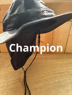 Champion チャンピオン 子供用　日よけ付ハット サファリハット ブラックのサムネイル