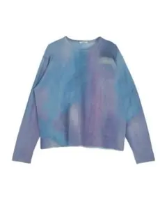 Ameri DULL GRADATION PRINT KNIT TOP hare