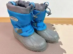 [ね・さ・げ]モンベル mont-bell スノーブーツ 22㎝ 青 美品