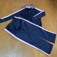PUMA プーマ レディース ジャージ L セットアップ 上下 ネイビー/ピンク