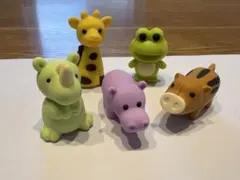 動物消しゴム　5点セット