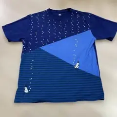 【ユニセックス】パネルTシャツ/ディープブルーパンダのサムネイル
