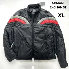 美品タグ付き　アルマーニエクスチェンジ XL　キルティングジャケット 黒