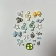 [ネイルパーツ] ウィッシュコア　音符 羽 クローバー