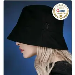 VARZAR ブラック バケットハット Xロゴ