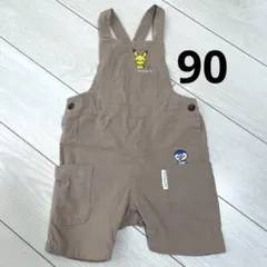 monpoké モンポケ ピカチュウ ポッチャマ サロペット 90