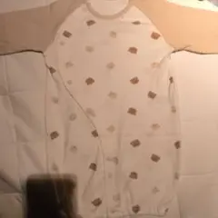 最安値300円※美品※クマ柄2wayドレスオールロンパース