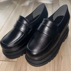 GRL レザー厚底ローファー23cm　ci488