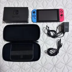 Nintendo Switch 本体 青/赤 充電器付き