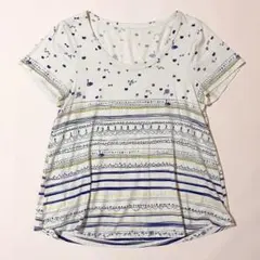 【フランシュリッペ】半袖Tシャツ カットソー 白鳥 猫 動物 メルヘンのサムネイル