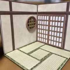 ドールハウス背景ボード和室 ミニチュア