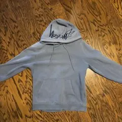 Stussy ブルー フード付きパーカー