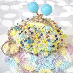 あめ玉mizuiro♡カラフルビースがま口のサムネイル