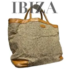IBIZA イビサ 肩掛けトート レース A4可 通勤 ビジネス ヴィンテージ