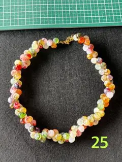 カラフル天然石ネックレス