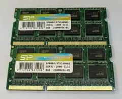 Silicon Power ノートPC用メモリ 8GB 2枚セット