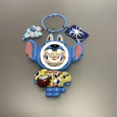 キャラクター　ブルー系　じゃらじゃらキーホルダー　バッグチャーム　キーリング